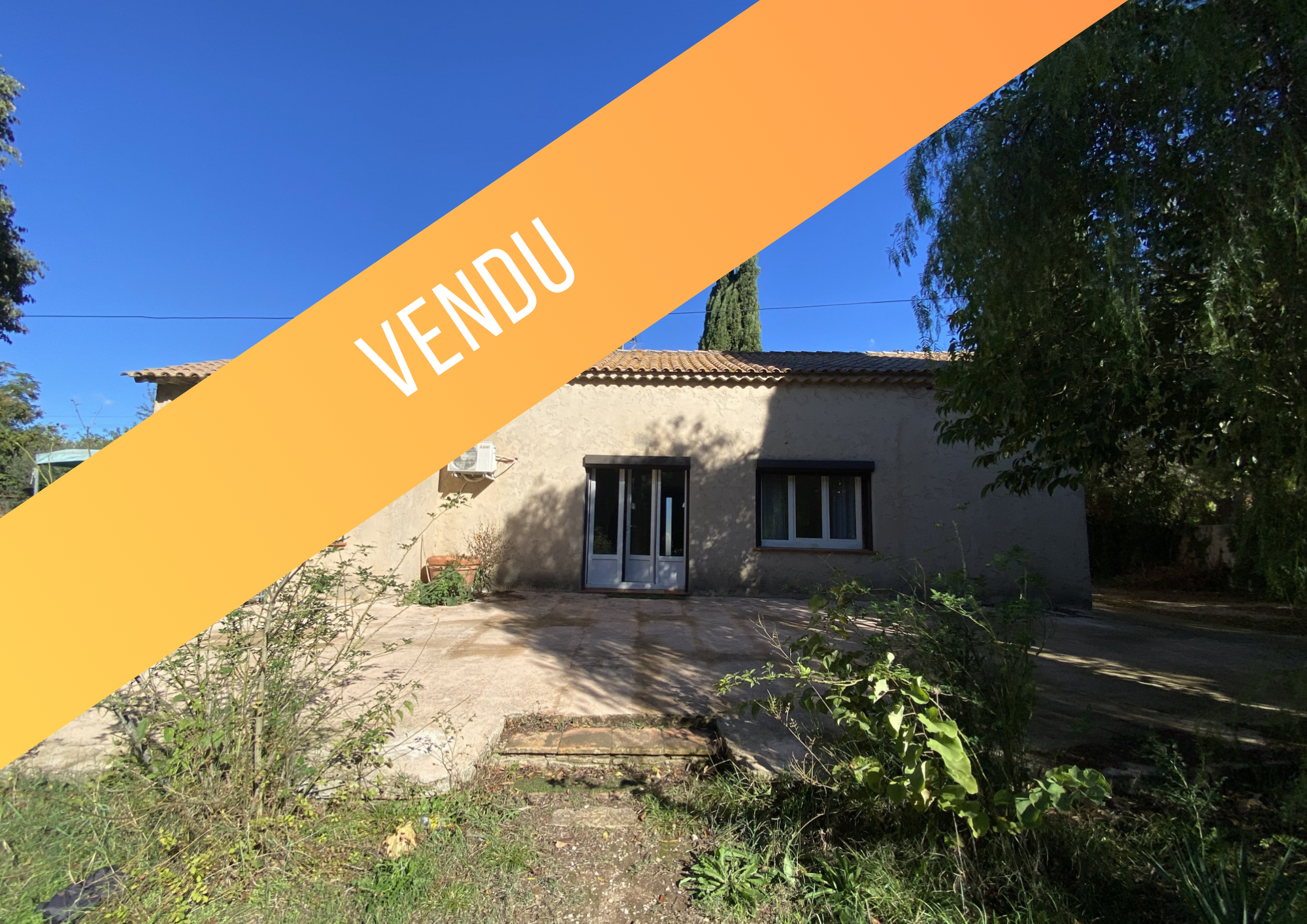 Villa de plain pied de 117m2 avec jardin de 2000 m2